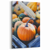 Harvest Pumpkin Glow - Fall Wall Art and Autumn Canvas Print