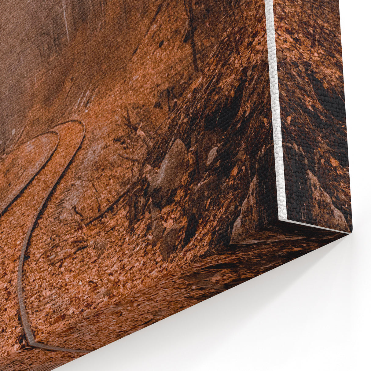 Autumn Railway Path - Fall Canvas Art and Rustic Wall Decor