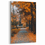 Golden Autumn Pathway - Fall Wall Art and Autumn Canvas Print