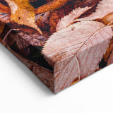 Fallen Autumn Leaves - Fall Wall Art and Rustic Canvas Print