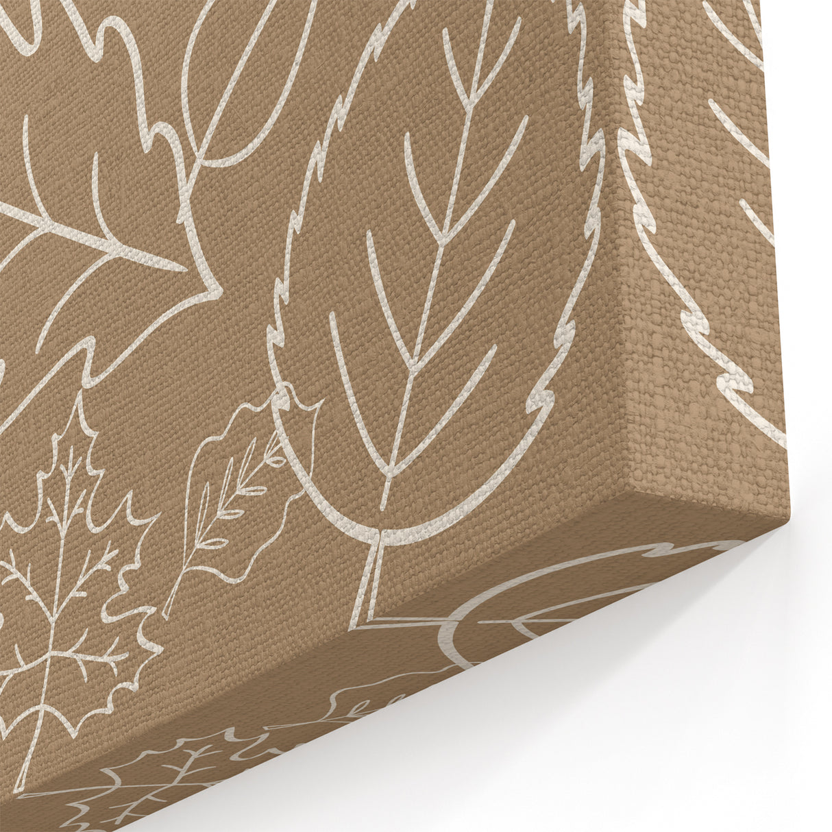 Minimalist Fall Leaf Pattern - Autumn Wall Art and Modern Print