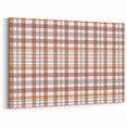 Rustic Plaid Fall Wall Art - Autumn Canvas Print for Cozy Décor