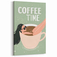 Coffee Time Retro Art – Stylish Kitchen & Beverage Wall Art
