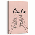 Cin Cin Champagne Wall Art – Elegant Bar & Beverage Decor