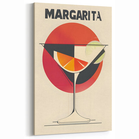Margarita Cocktail Wall Art – Bold Retro Bar & Beverage Print