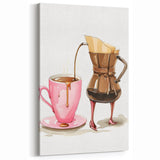 Elegant Coffee Carafe Wall Art – Fun Kitchen & Beverage Print
