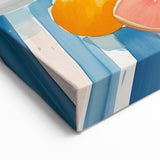 Charming Tea & Fruit Still Life – Elegant Kitchen Wall Art