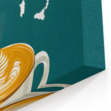 Caffe Latte Coffee Art – Stylish Coffee Wall Art for Kitchen & Café