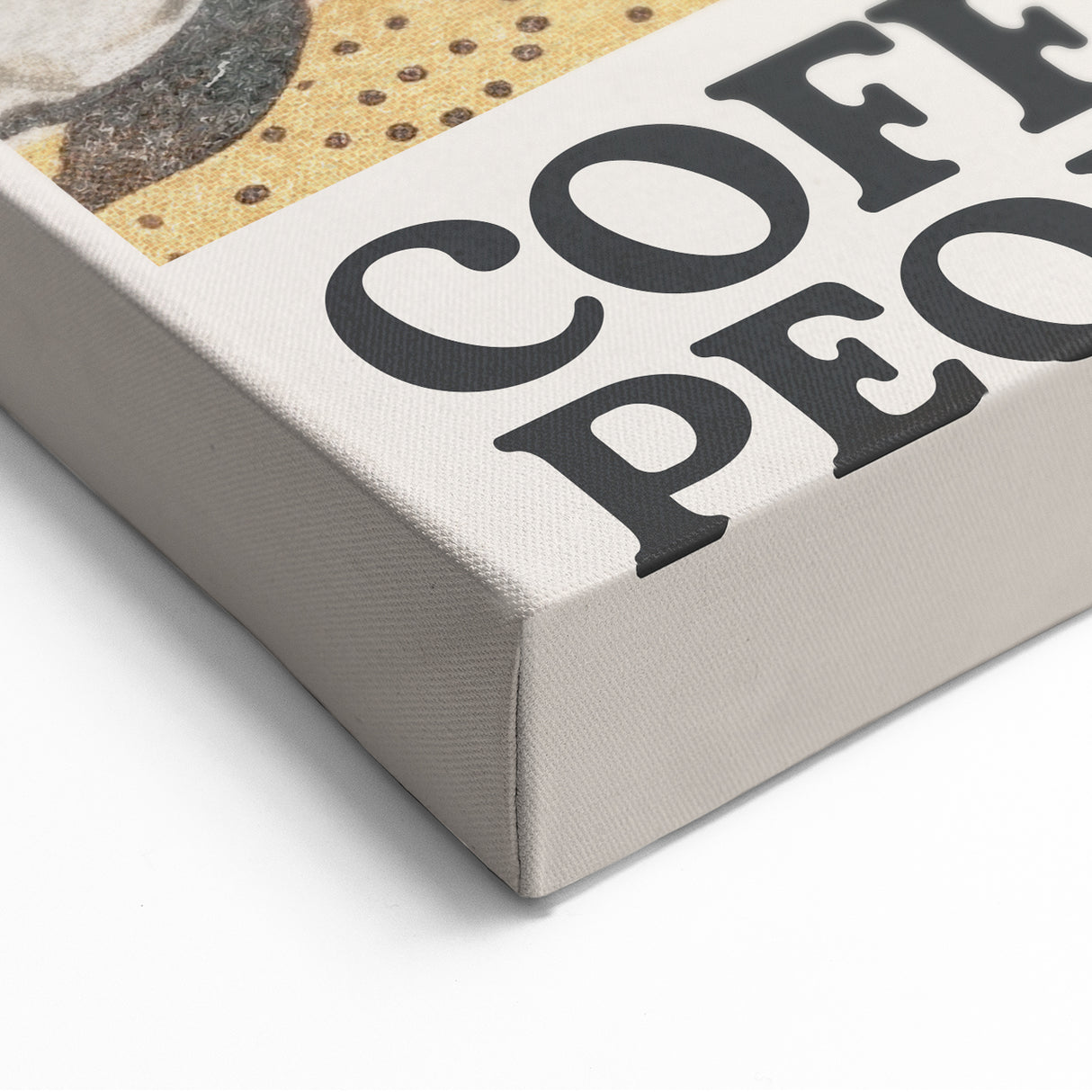 Coffee First, People Later – Floral Coffee Wall Art for Kitchen & Café