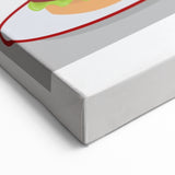 Classic Cheeseburger & Fries – Retro Food Wall Art for Kitchen & Diner