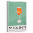 Aperol Spritz Cocktail – Stylish Cocktail Wall Art for Bar & Kitchen