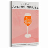 Aperol Spritz Cocktail – Modern Cocktail Wall Art for Bar & Kitchen