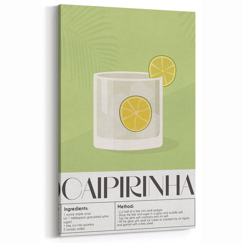 Caipirinha Cocktail Wall Art – Bar & Beverage Wall Art Print