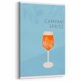 Campari Spritz Cocktail Wall Art – Bar & Beverage Decor Print