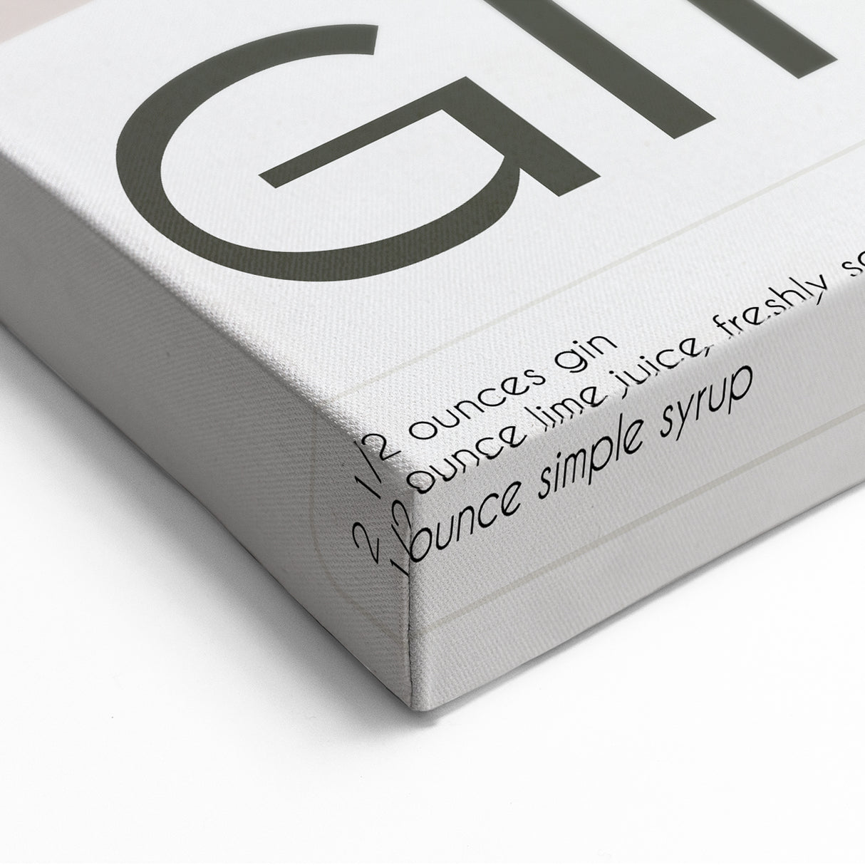 Gimlet Cocktail Wall Art – Neutral Toned Bar & Beverage Print