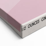 Gimlet Cocktail Wall Art – Elegant Pink Bar & Beverage Print