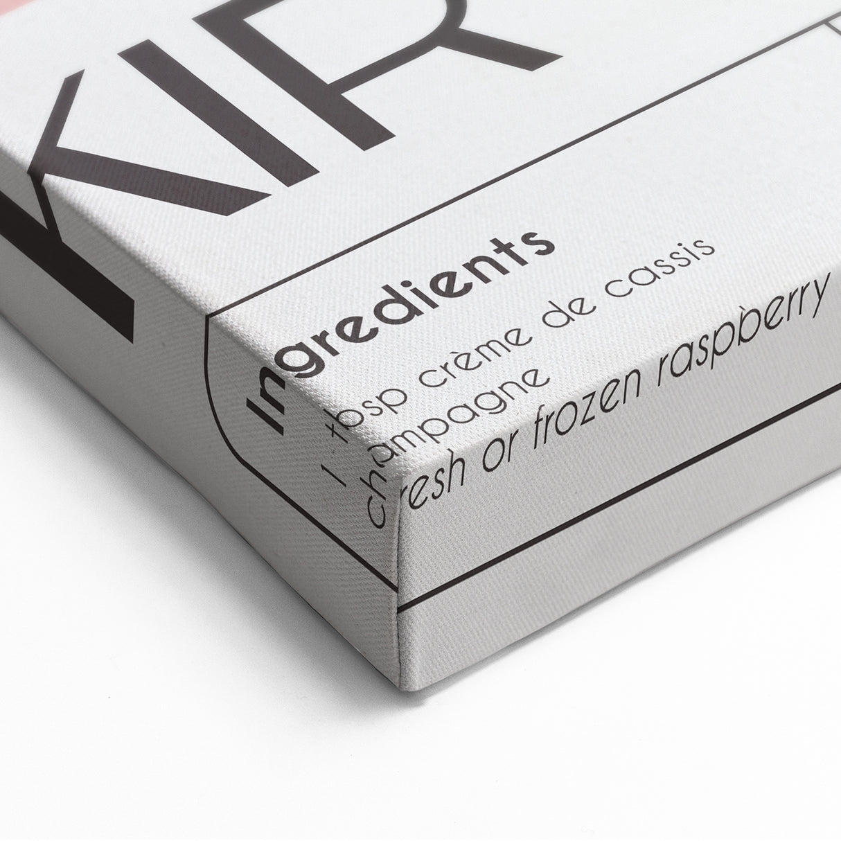 Kir Royale Cocktail Wall Art – Elegant Bar & Beverage Print