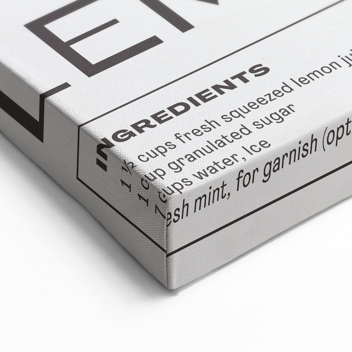 Lemonade Recipe Wall Art – Refreshing Kitchen & Bar Decor