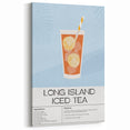 Long Island Iced Tea Recipe Wall Art – Bar & Cocktail Decor