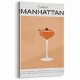 Manhattan Cocktail Recipe Wall Art – Bar & Beverage Decor