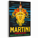 Martini & Rossi Vermouth Vintage Bar Wall Art – Classic Print