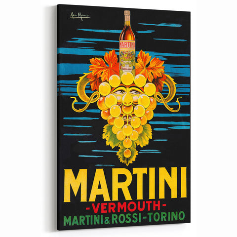 Martini & Rossi Vermouth Vintage Bar Wall Art – Classic Print