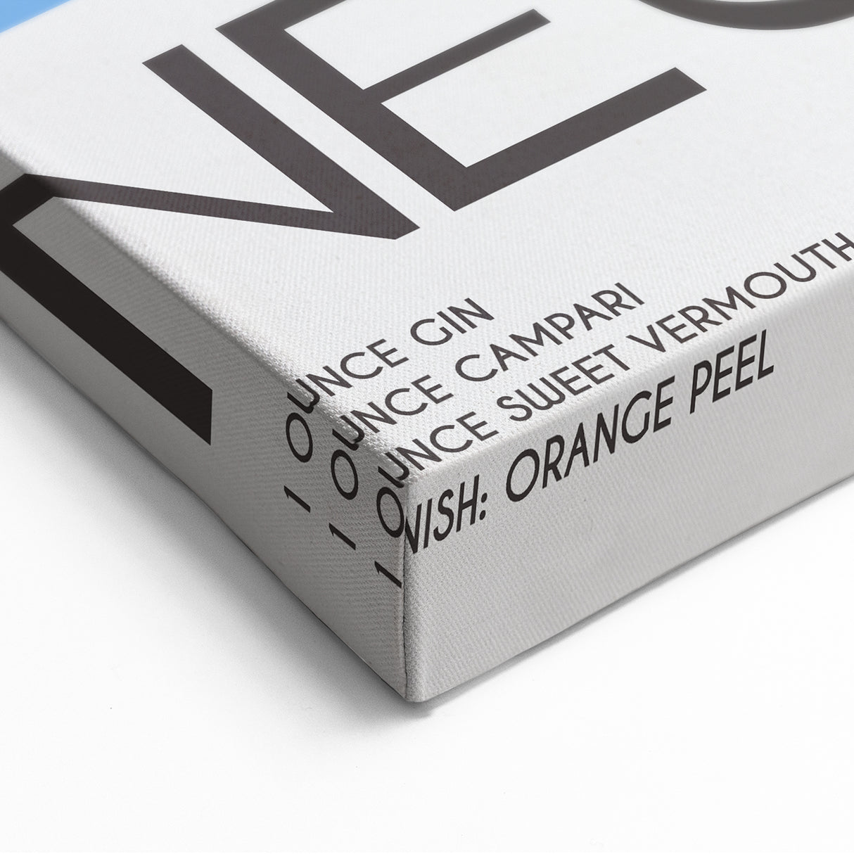 Negroni Cocktail Recipe Wall Art – Classic Bar & Kitchen Print