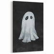 Watercolor Ghost Halloween Canvas Art - Spooky Wall Decoration