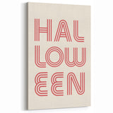 Retro Halloween Typography Wall Art - Modern Halloween Wall Decor