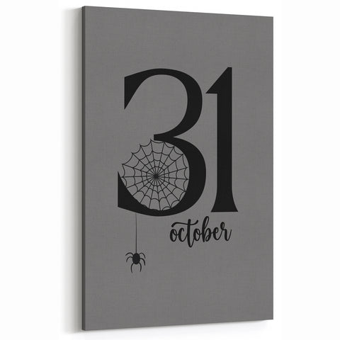 October 31st Halloween Wall Art - Spooky Minimalist Halloween Decor