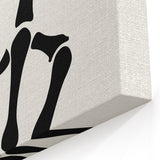 Skeleton Peace Sign Halloween Wall Art - Spooky Minimalist Decor