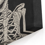 Rock On Skeleton Halloween Wall Art - Spooky Gothic Decor