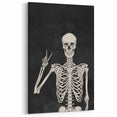 Skeleton Hand Gesture Halloween Wall Art - Spooky Gothic Decor