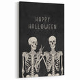 Happy Halloween Skeleton Wall Art - Spooky Gothic Halloween Decor