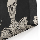 Happy Halloween Skeleton Wall Art - Spooky Gothic Halloween Decor