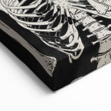 Happy Halloween Skeleton Wall Art - Spooky Gothic Halloween Decor