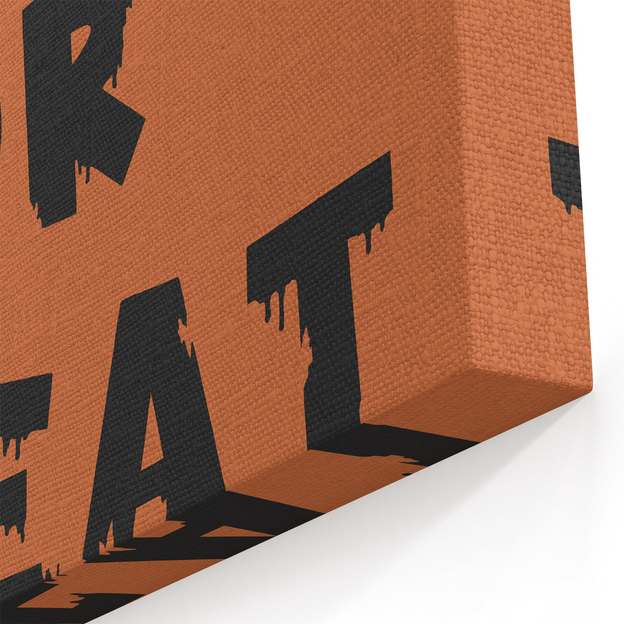 Trick or Treat Halloween Wall Art - Spooky Typography Decor