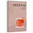Negroni Cocktail Wall Art – Beverage & Bar Decor for Kitchen