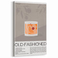 Old-Fashioned Cocktail Wall Art – Bar & Kitchen Beverage Decor