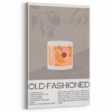 Old-Fashioned Cocktail Wall Art – Bar & Kitchen Beverage Decor