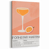 Beverage Wall Art – Pornstar Martini Cocktail Print for Bars