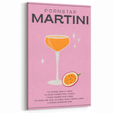 Cocktail Wall Art – Pornstar Martini Drink Print for Home Bars