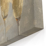 Wine Wall Art – Champagne & Strawberries Elegant Bar Decor