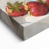 Wine Wall Art – Champagne & Strawberries Elegant Bar Decor