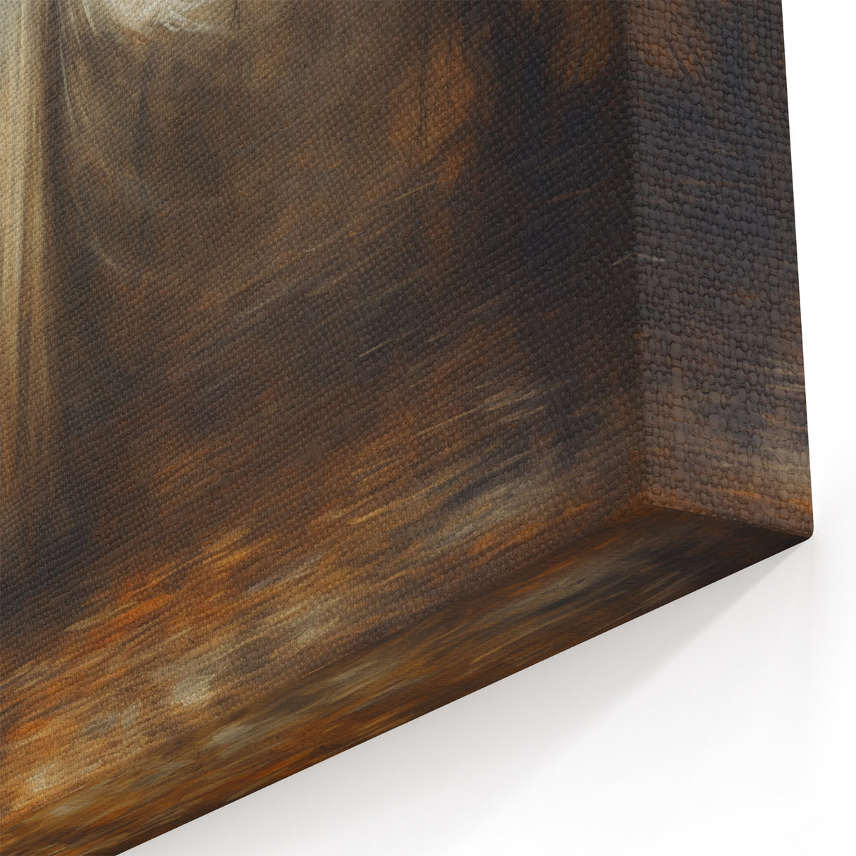 Haunted Ghost Halloween Wall Art - Spooky Gothic Oil Painting