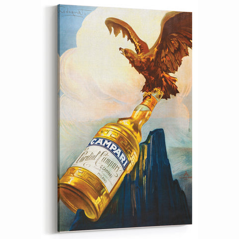 Vintage Advertising Poster - Campari Eagle Retro Wall Art