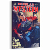 Vintage Magazine Cover Art - Retro Western Adventure Print