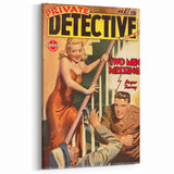 Vintage Magazine Cover Art - Retro Detective Noir Magazine Print