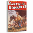 Vintage Magazine Cover Art - Retro Western Romance Magazine Print