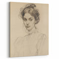 Elegant Vintage Portrait - Classic Sketch Wall Art Print